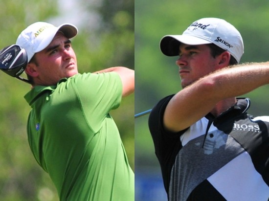 Taylor Macdonald and Kevin Marques (right) hold a four-shot advantage going into the final round ©Anas Toha/MGA
